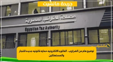 توضيح هام من الضرائب.. الفاتورة الإلكترونية حماية قانونية جديدة للتجار والمستهلكين 1